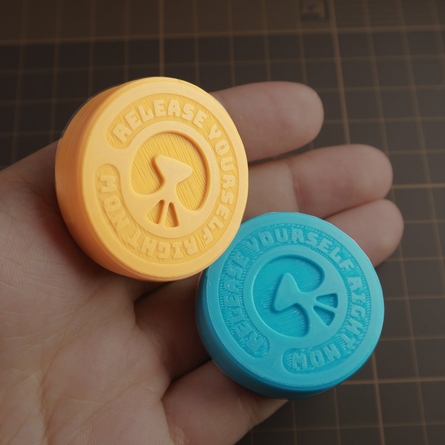 HAOTZ Cookie Mouse Haptic Coin– Creative Tactile Stress Relief Toy, Available in Three Colors