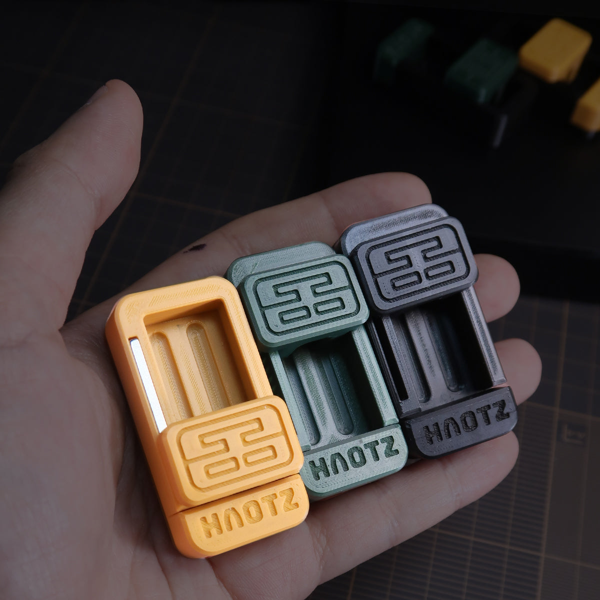 HAOTZ Pop-Mouse Slider decompression mechanical push card EDC toy pushbutton ding ding decompression toy black technologytrendy decompression toy