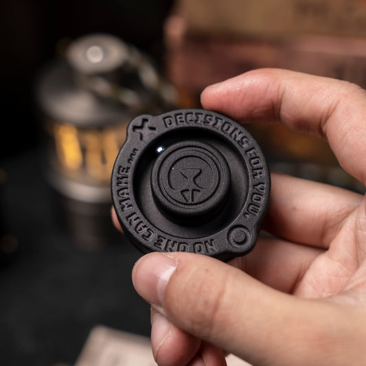 HAOTZ "Decision" – Kinetic Desktop Spinner with Inertia Track