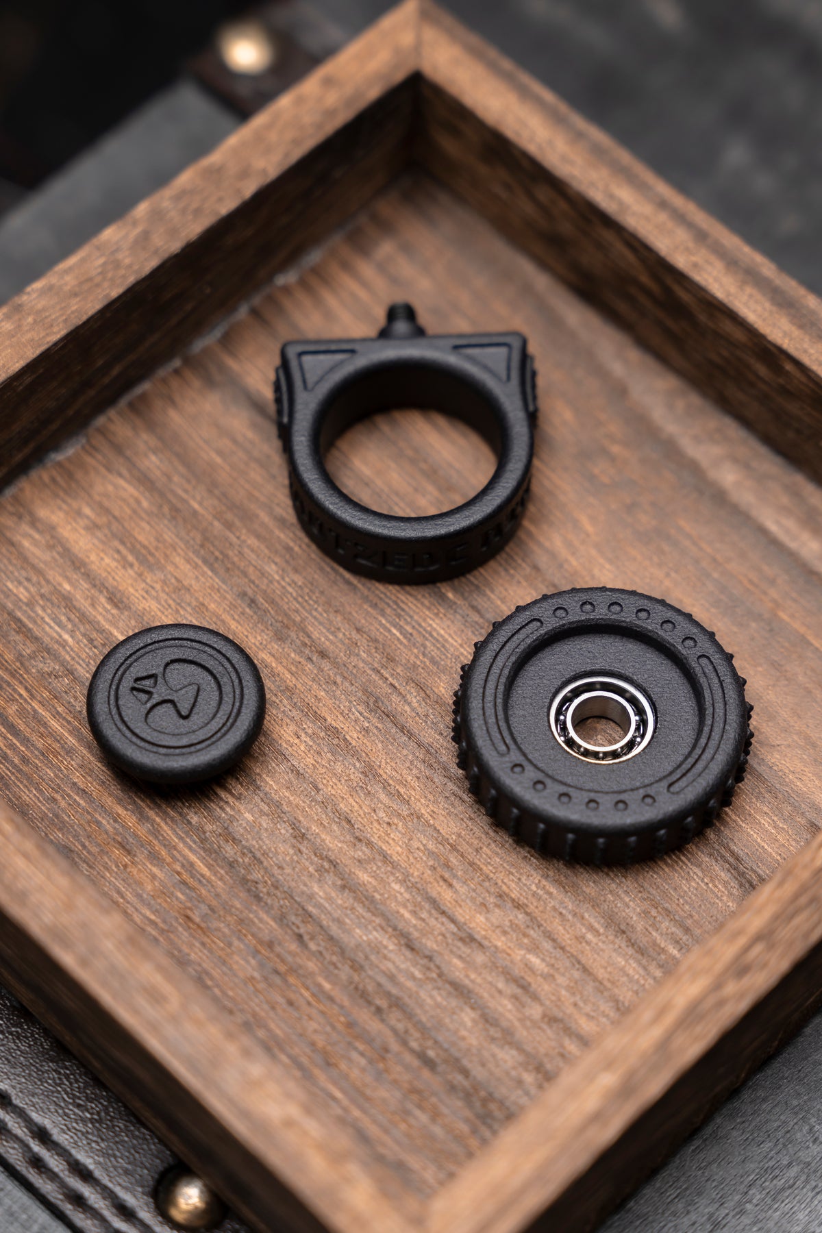 HAOTZEDC RingCore Nylon Fidget Spinner Ring – One-Handed EDC Toy