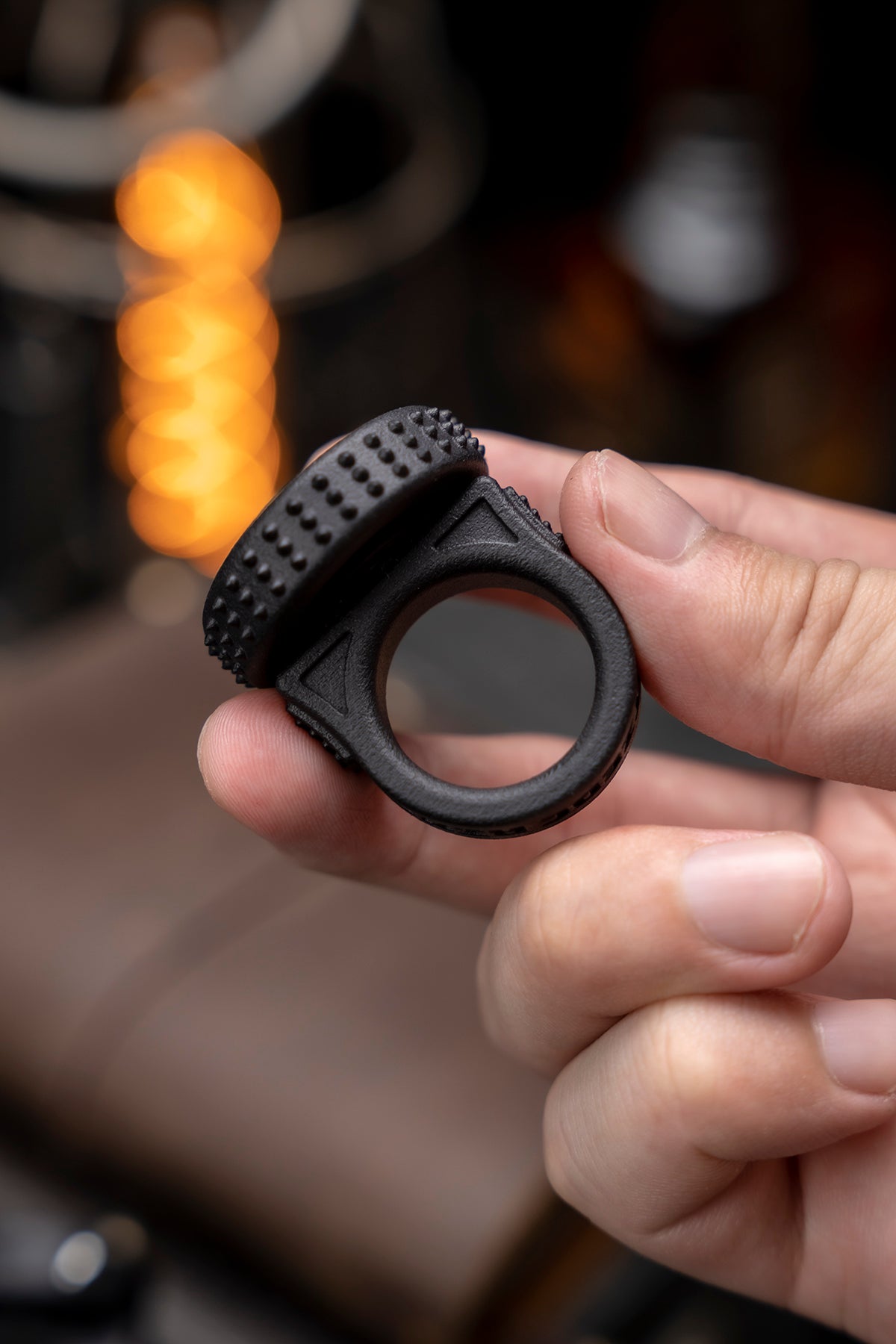 HAOTZEDC RingCore Nylon Fidget Spinner Ring – One-Handed EDC Toy