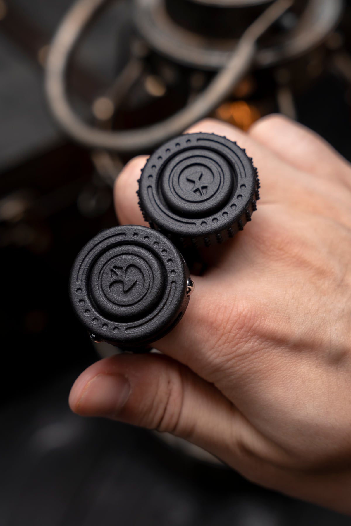 HAOTZEDC RingCore Nylon Fidget Spinner Ring – One-Handed EDC Toy