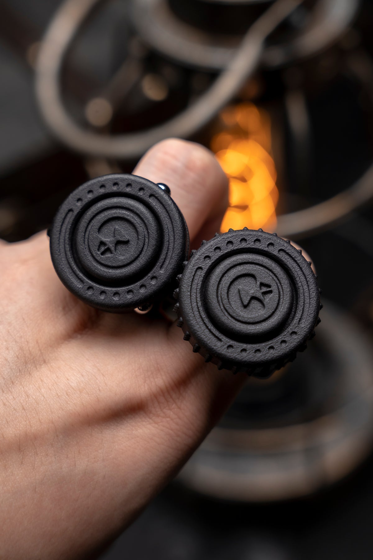 HAOTZEDC RingCore Nylon Fidget Spinner Ring – One-Handed EDC Toy