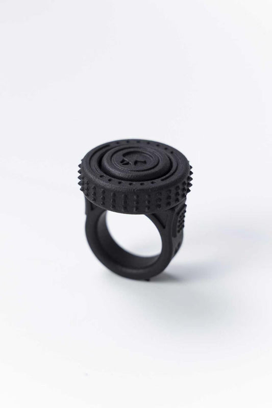 HAOTZEDC RingCore Nylon Fidget Spinner Ring – One-Handed EDC Toy