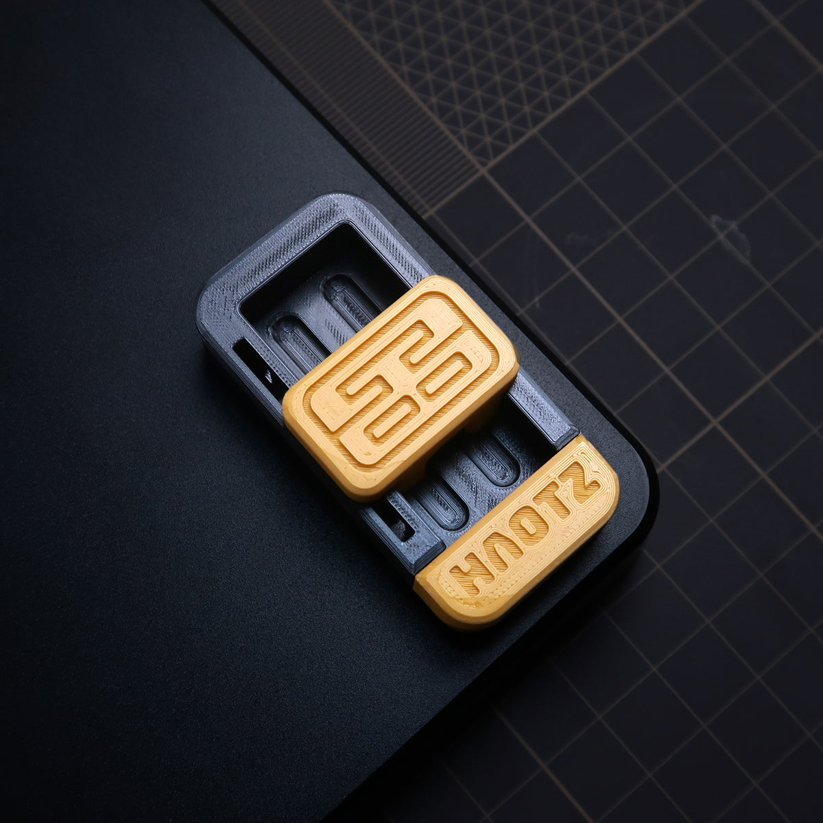 HAOTZ Pop-Mouse Slider decompression mechanical push card EDC toy pushbutton ding ding decompression toy black technologytrendy decompression toy